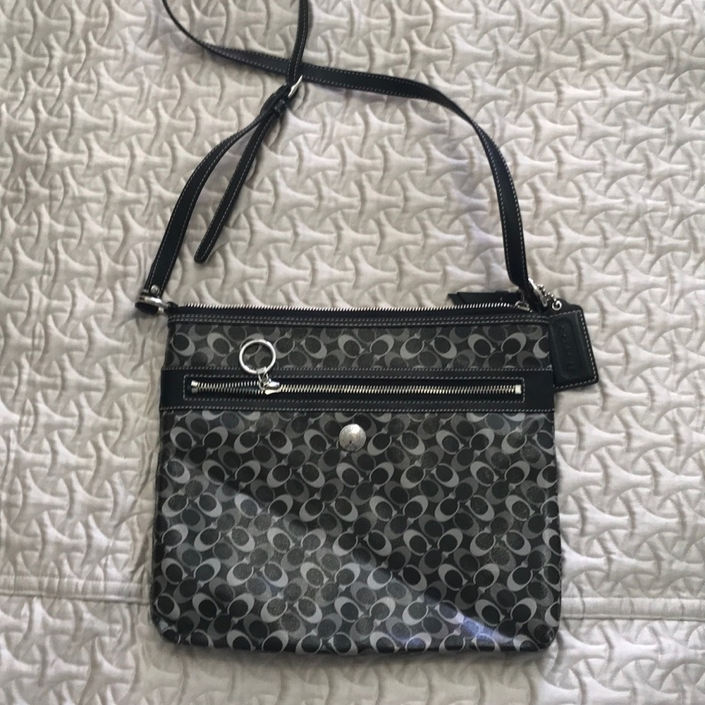 Coach thin vinyl cross body